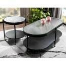 Стол журнальный SIGNAL LAGUNA A белый/черный, 45/48